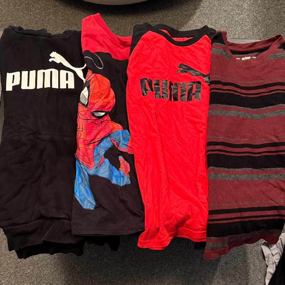 Puma Black and Red T-Shirts Collection